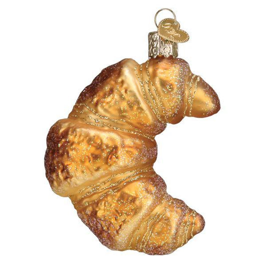Ornament - Blown Glass - Croissant