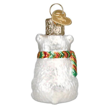 Ornament - Blown Glass - Mini Polar Bear