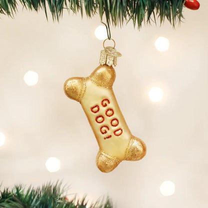 Ornament - Blown Glass - Dog Biscuit