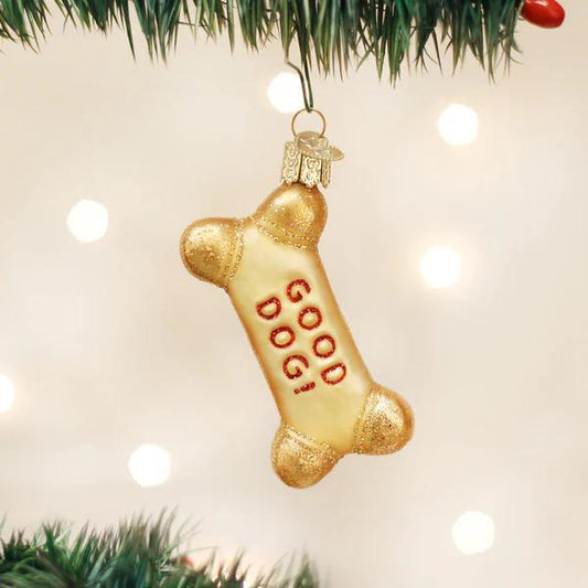 Ornament - Blown Glass - Dog Biscuit