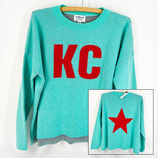 Sweater - KC/Star - Exclusive (Turq + Red)