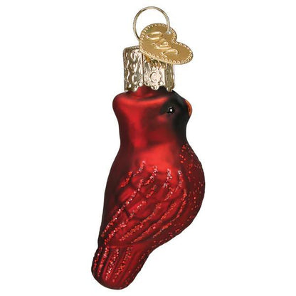 Ornament - Blown Glass - Mini Red Cardinal