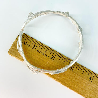Bangle - "Double Twig" - Sterling Silver