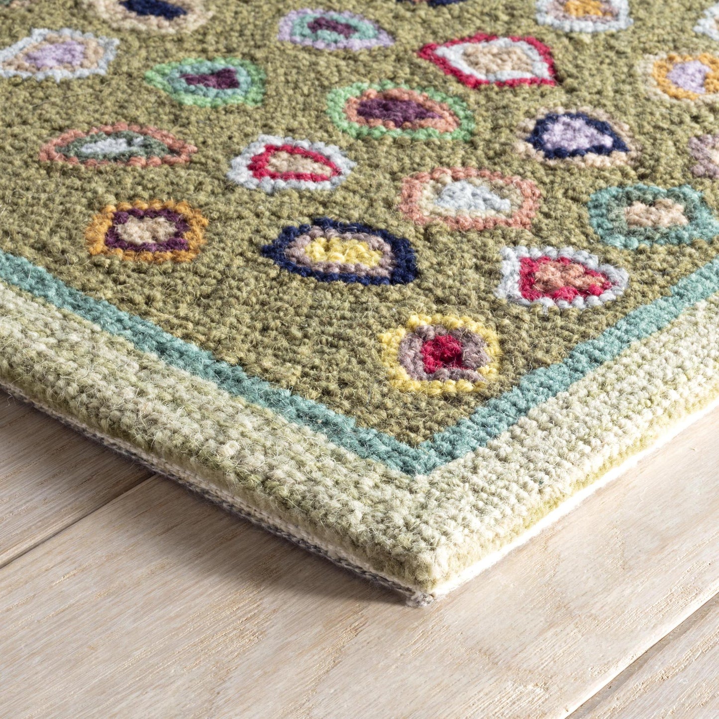 Rug - Micro Hooked Wool - Cat's Paw Sage