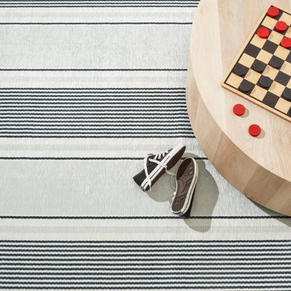 Rug - Machine-Washable - Gunner Stripe Grey