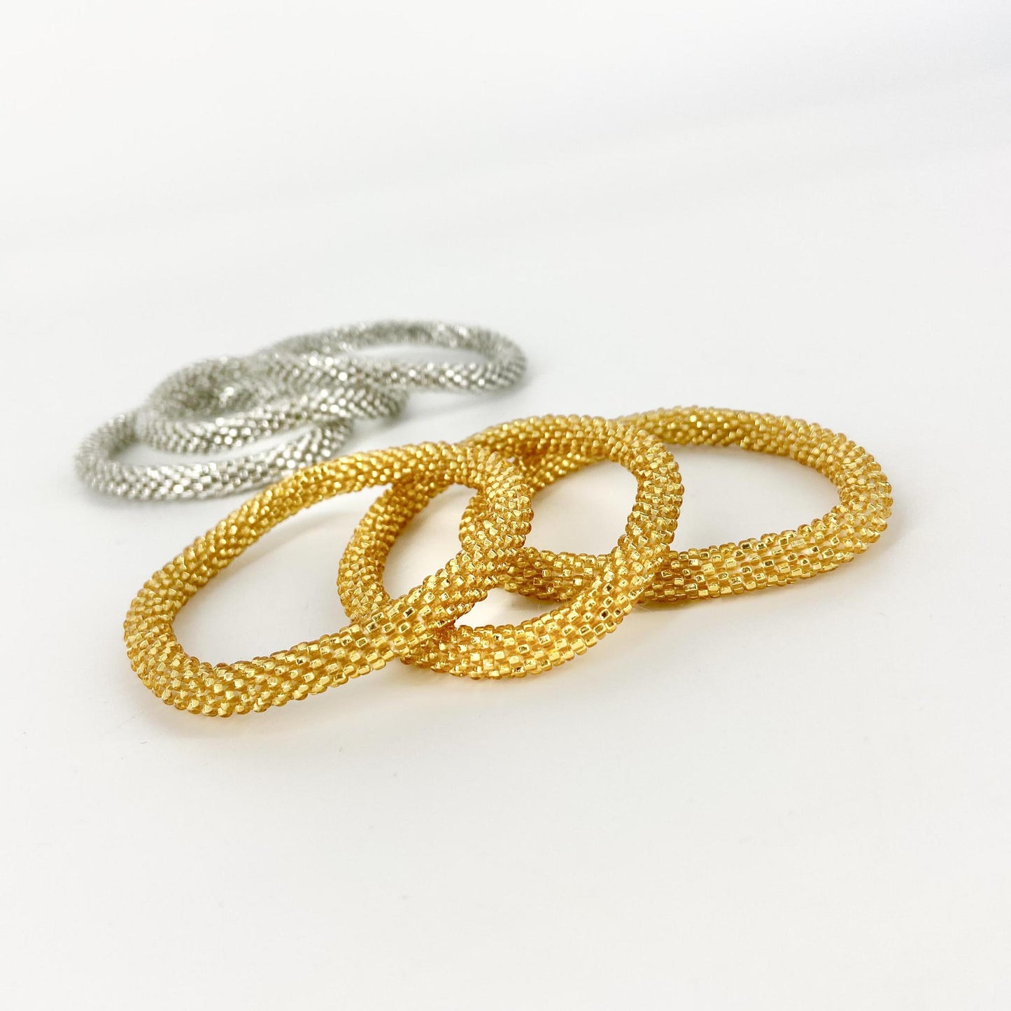 Bracelet - Roll On - Gold Beads