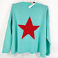 Sweater - KC/Star - Exclusive (Turq + Red)