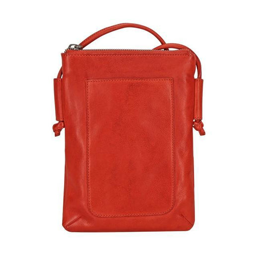 Handbag - Leather "Grab & Go" Crossbody - Red