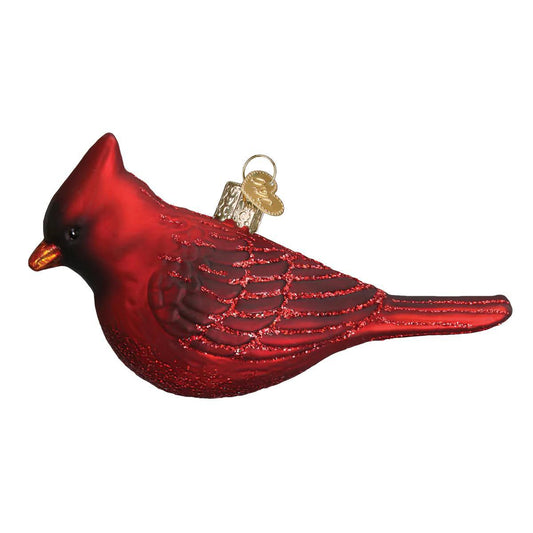 Ornament - Blown Glass - Northern Cardinal