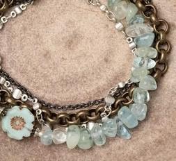 Bracelet - "Aqua Flower"