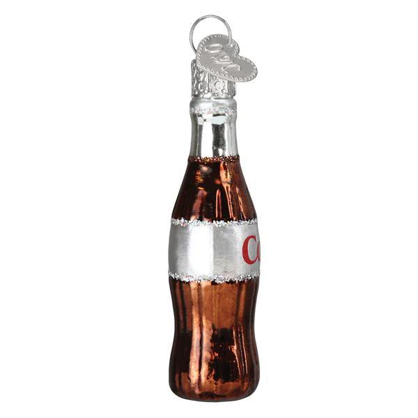 Ornament - Blown Glass - Mini Diet Coke Bottle
