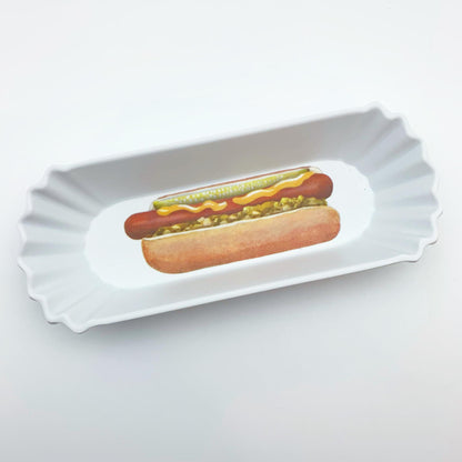 Tray - Hot Dog - Melamine "Paper Plate"