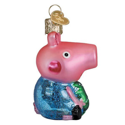 Ornament - Blown Glass - George Pig