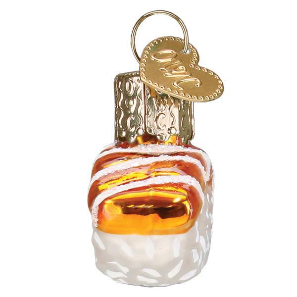 Ornament - Blown Glass - Mini Salmon Sushi