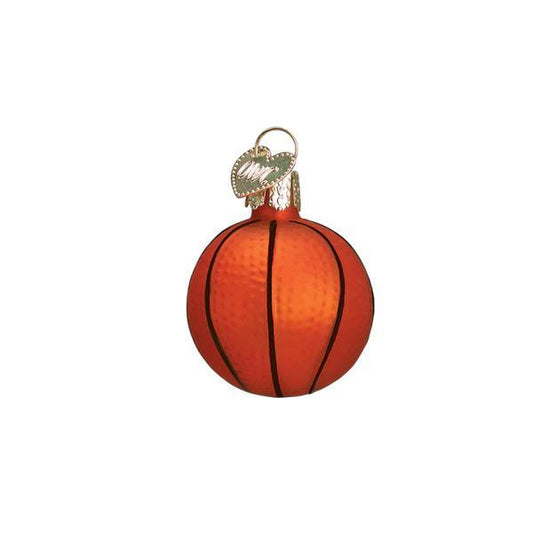 Ornament - Blown Glass - Mini Basketball