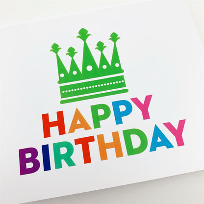 Greeting Card - "Happy Birthday" Crown