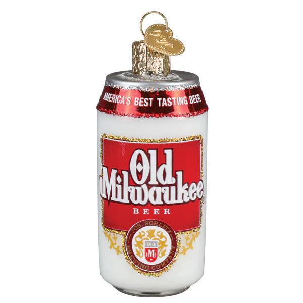 Ornament - Blown Glass - Old Milwaukee Beer Can
