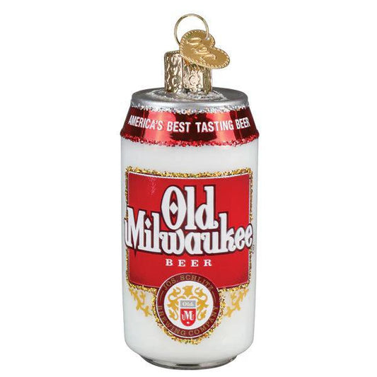Ornament - Blown Glass - Old Milwaukee Beer Can