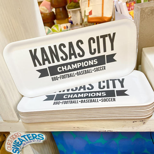 Tray - Kansas City Champions - Black on White