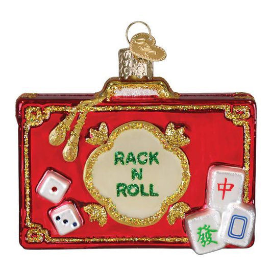 Ornament - Blown Glass - Rack n Roll Mahjong