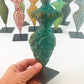 Sculpture - "Chick-o-Stick" - Female Form - Moss Green/Teal