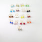 Earrings - Black Geometric - Glass & Goldfill (Video)