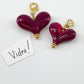 Pendant - Red Heart - Glass & Goldfill (Video)