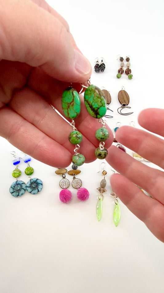 Earrings - Beaded Originals - Turquoise