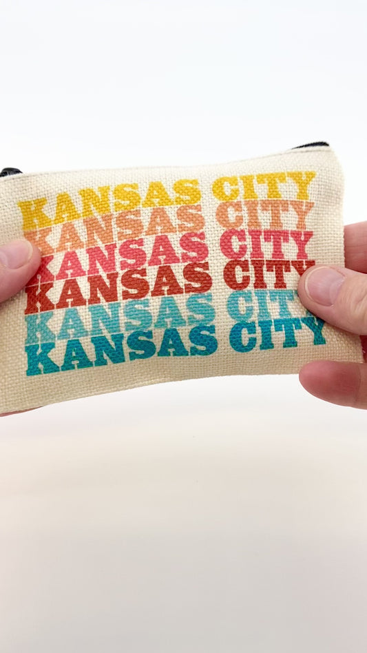 Zippered Bag - KANSAS CITY - Sunset Color Combo