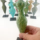 Sculpture - "Chick-o-Stick" - Female Form - Moss Green