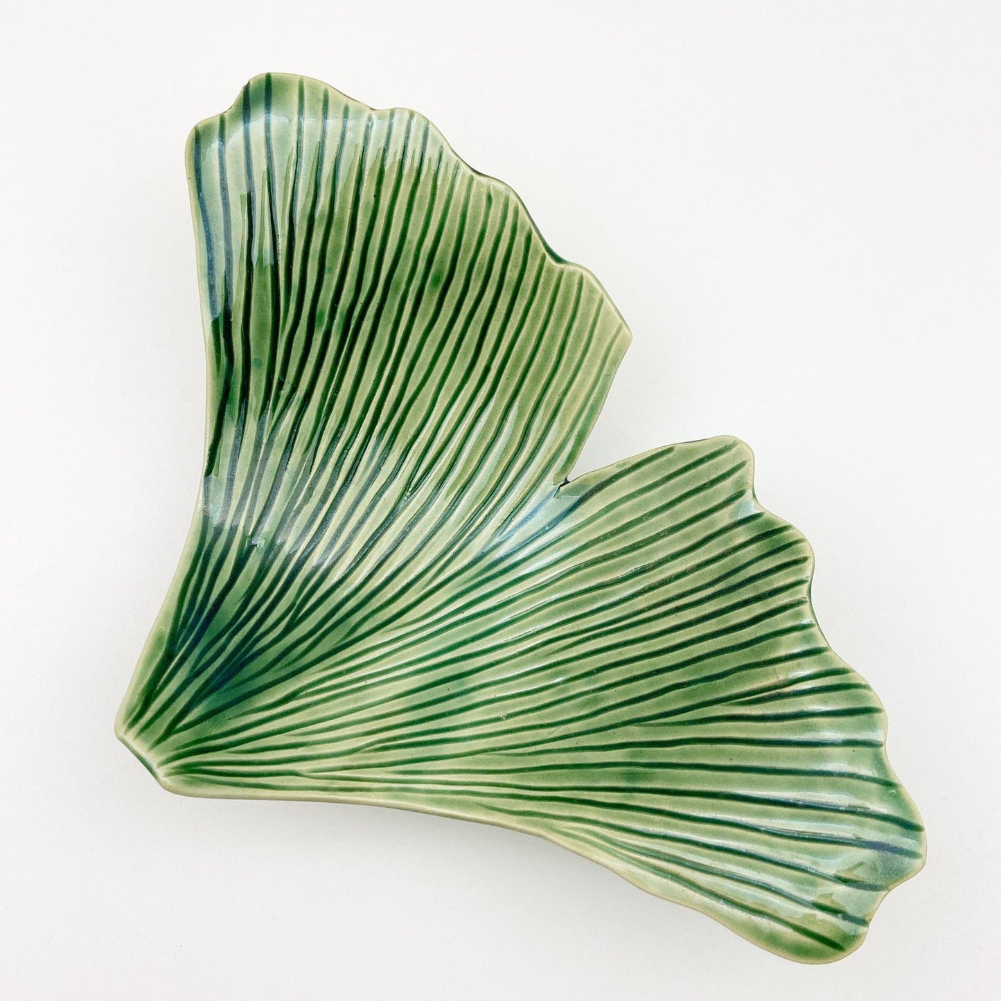 Ceramic Wall Art - Gingko - Green - Small