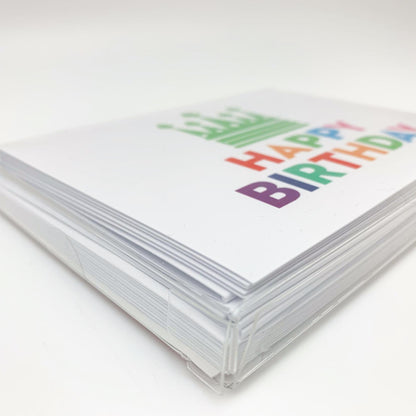 Card Set - "Happy Birthday" Crown - Pack of 10 - Printed