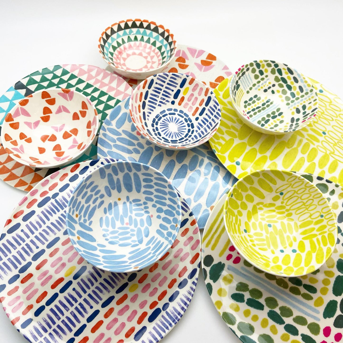 Plate - Melamine - Bold Graphic Patterns