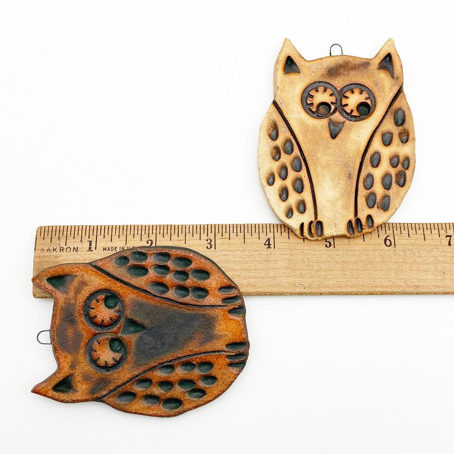 Ornament or Wall Talisman - Owl - Ceramic