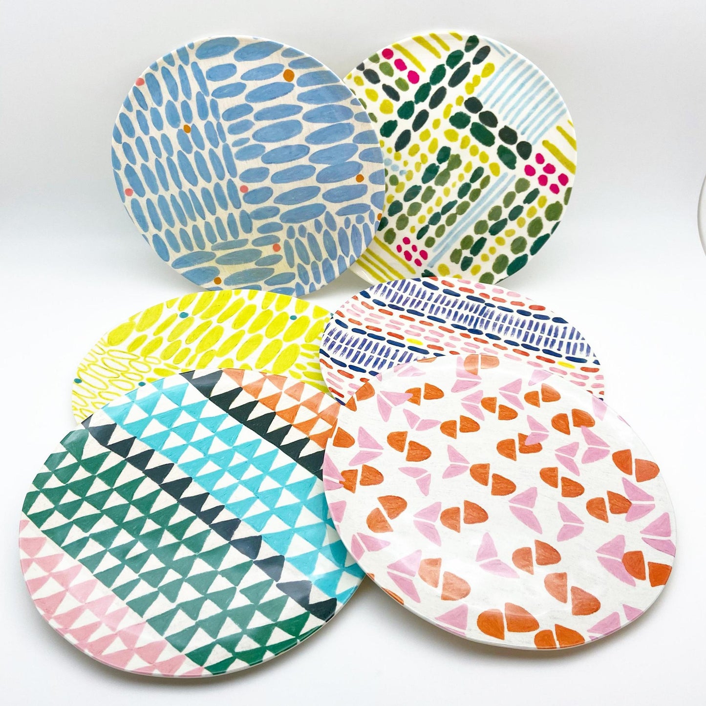 Plate - Melamine - Bold Graphic Patterns