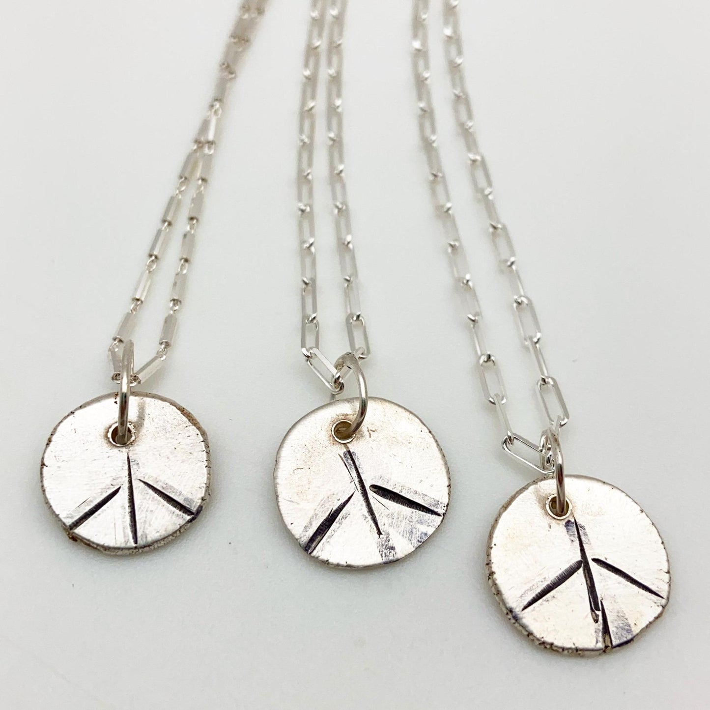 Necklace - Peace "Dollop" in Sterling