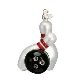 Ornament - Blown Glass - Bowling Ball and Pins