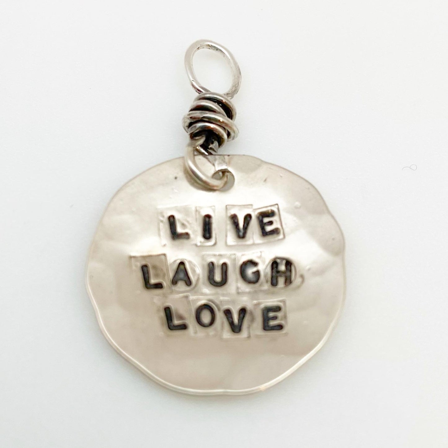 Charm - "Wisdom Nugget" in Sterling - Handmade