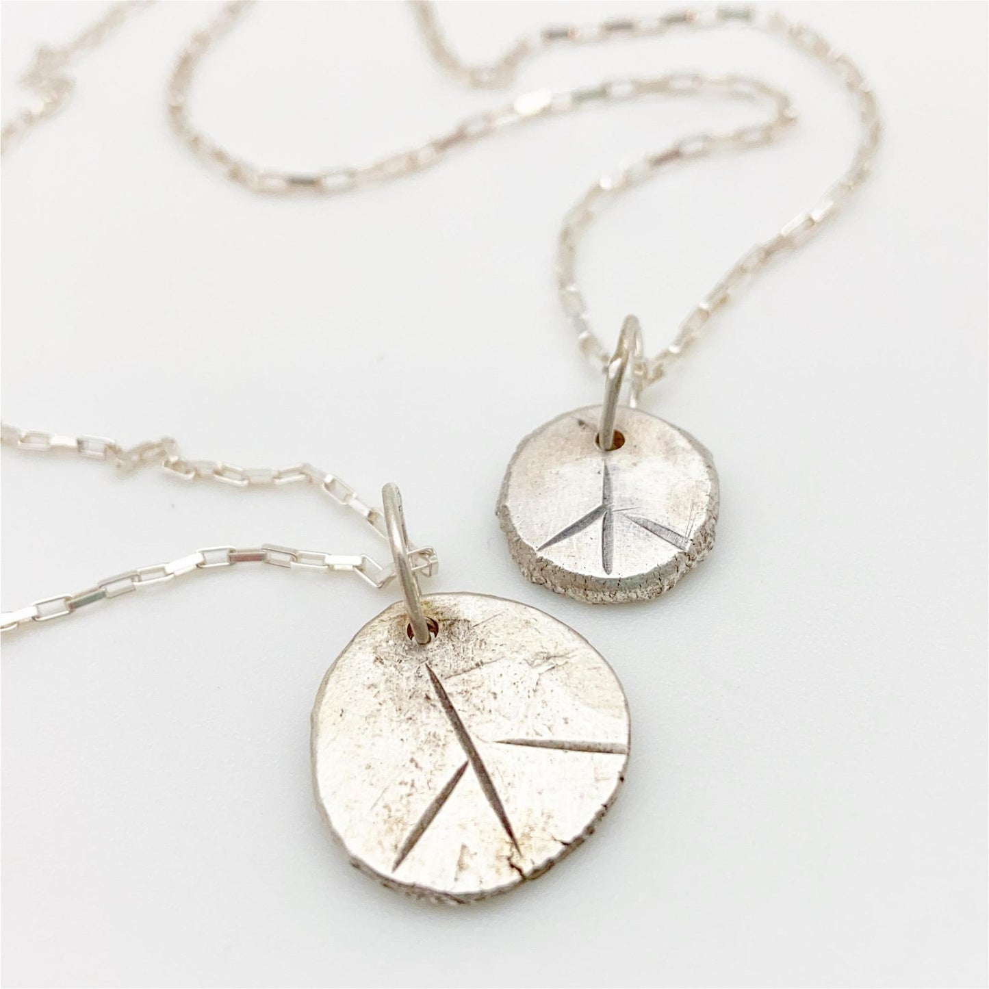 Necklace - Peace "Dollop" in Sterling