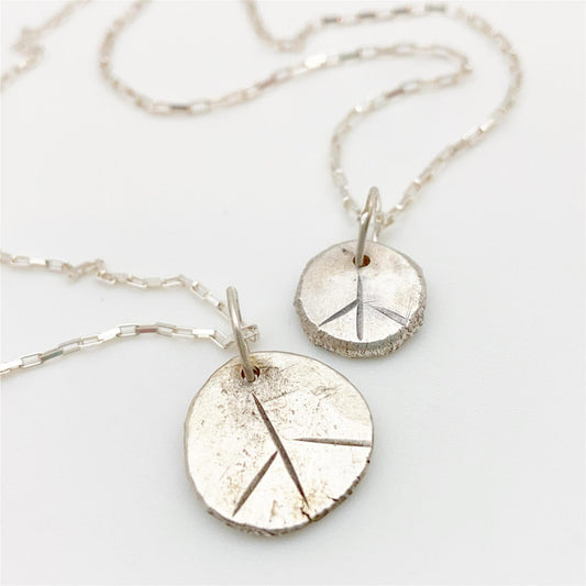 Necklace - Peace "Dollop" in Sterling