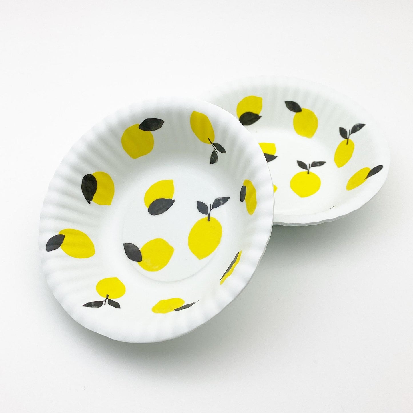 Bowl - Melamine "Paper Plate" - Lemons