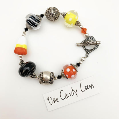 Bracelet - Halloween Original - Handmade Glass Beads