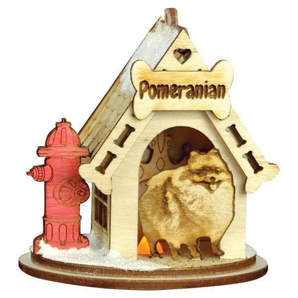 Ornament - Wood - Pomeranian K9