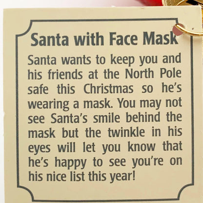 Ornament - Blown Glass - Masked Santa