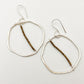 Earrings - Hoops with Brass Beads - Sterling Originals