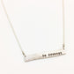 Custom Necklace: "It's A Thin Line" in Sterling - Handmade