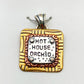 Pendant - Hot House Orchid - Small Square