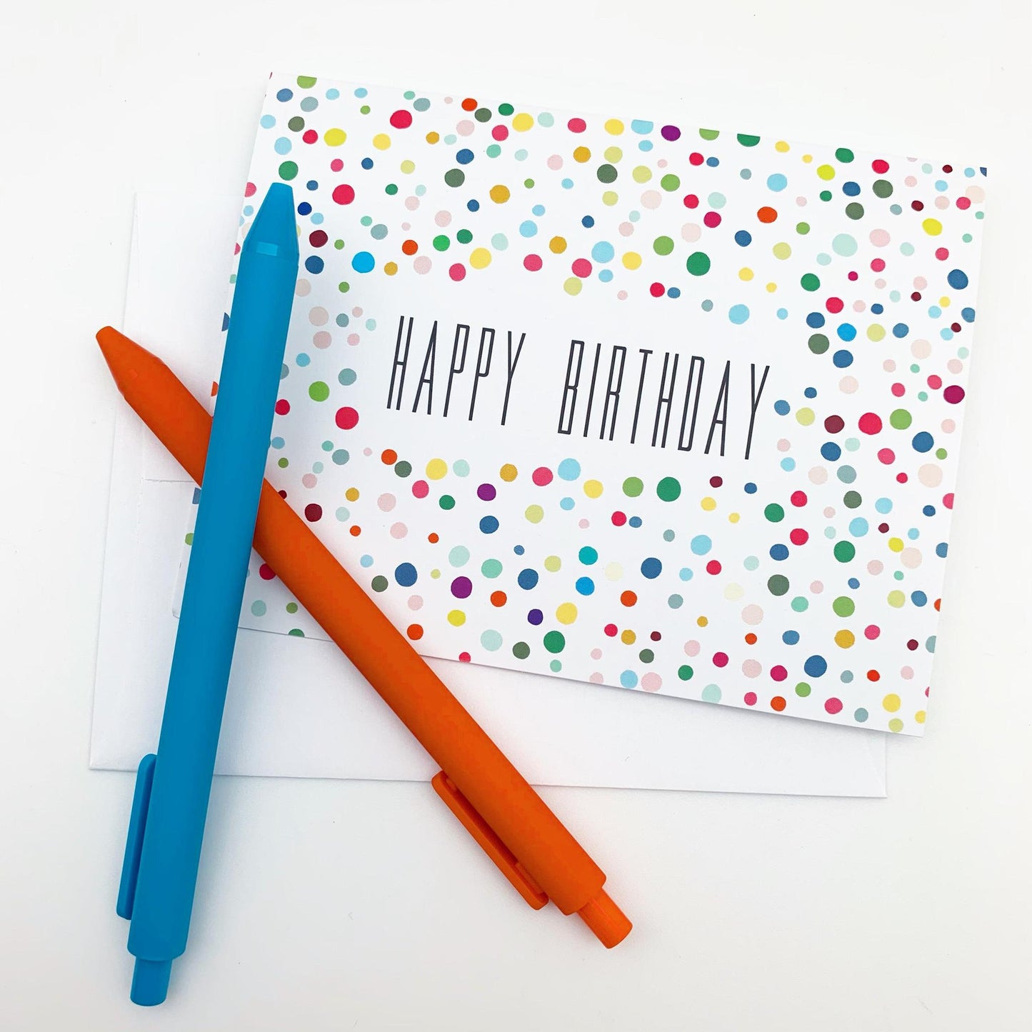 Greeting Card - "Happy Birthday" Confetti