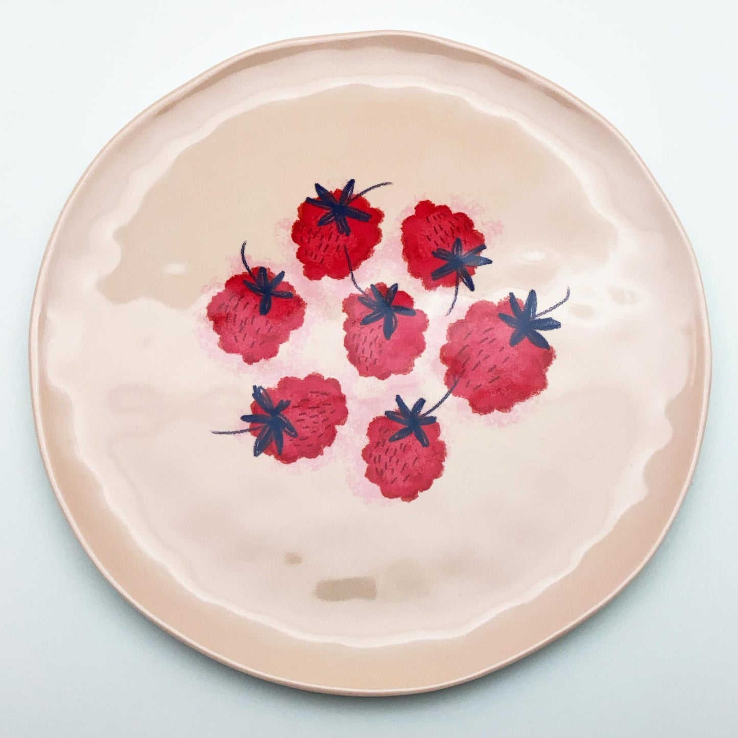 Plate - Melamine - Berries and Flowers