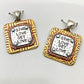 Pendant - Give Love Get Love - Small Square